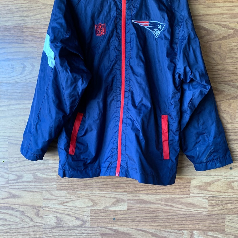 NFL Team Apparel Youth L14/16 Blue Patriots Jacket